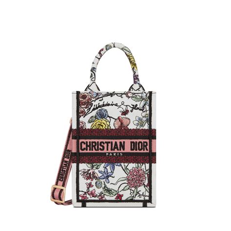 dior mini vertical book tote